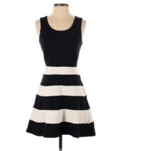Express Womens Dress Sleeveless Striped Black White Size XS